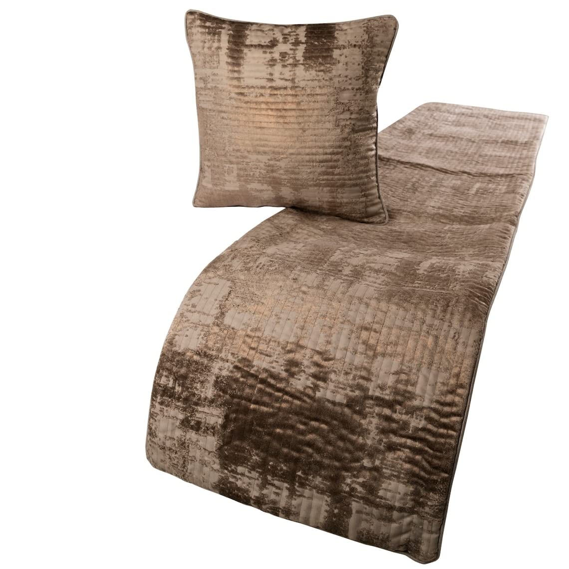 Premium Velvet Foil Quilted Bed Runner - King/Queen/Twin Size (74
