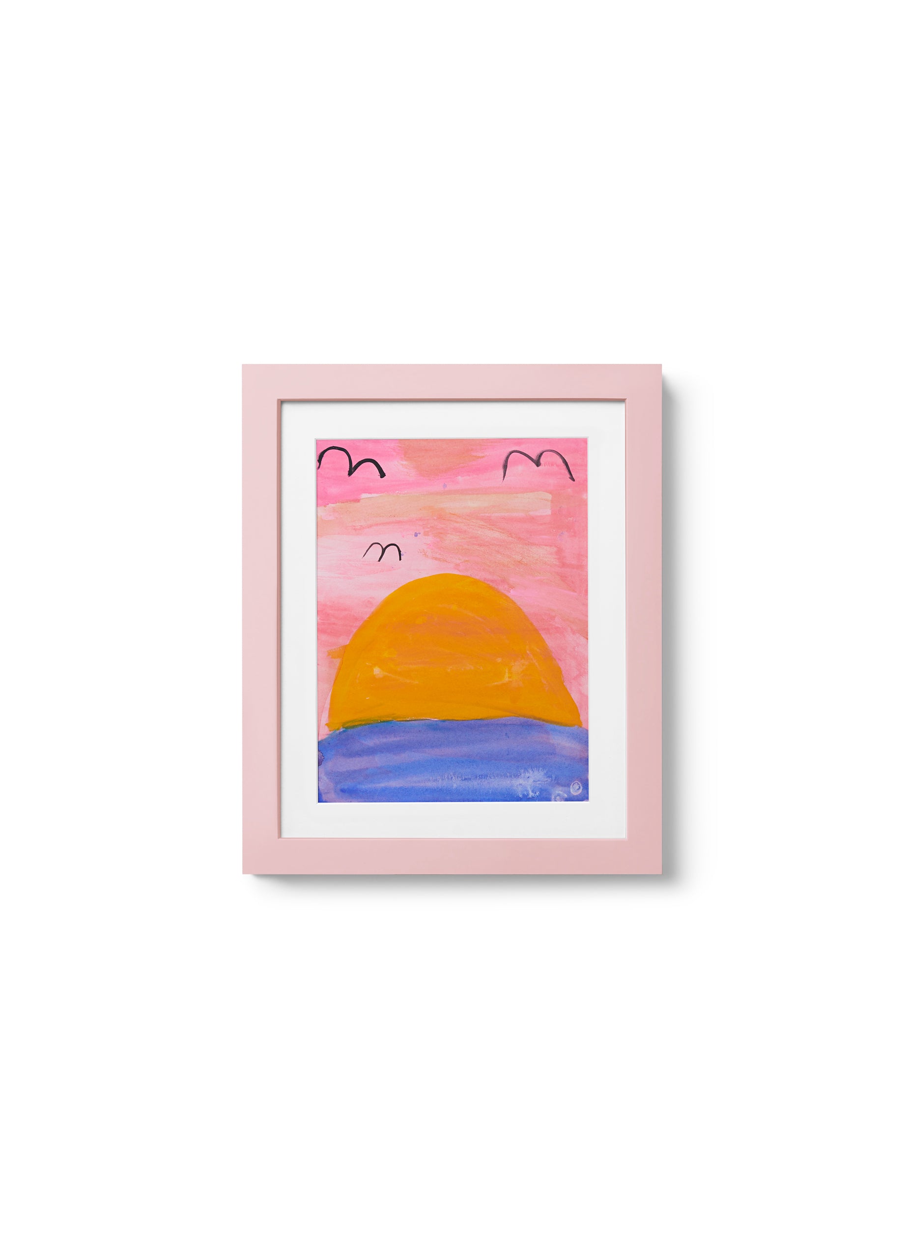 Premium Pink Solid Wood Kids Art Frame - 8.5x11 Inches (22x28 cm) for Children's Drawings, School Projects & Nursery Decor | Perfect for Displaying Kids' Artwork at Home or Classroom