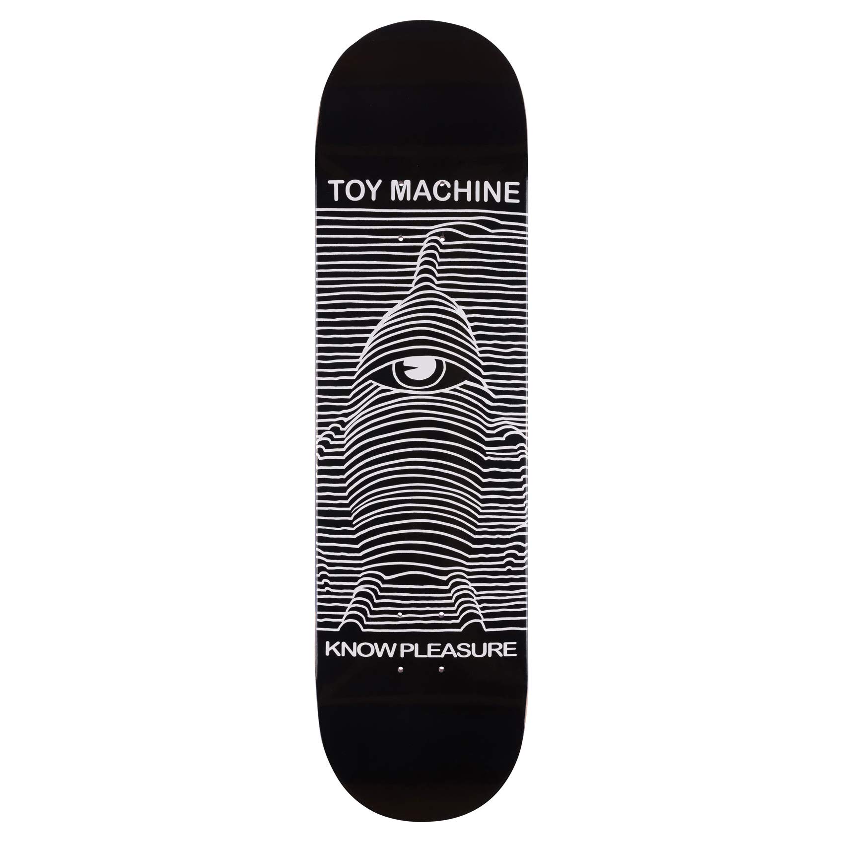 Toy Machine Toy Division Skateboard Deck - Size 8.0 - Black & White Graphic Design - Perfect for Street Skating & Skatepark Tricks