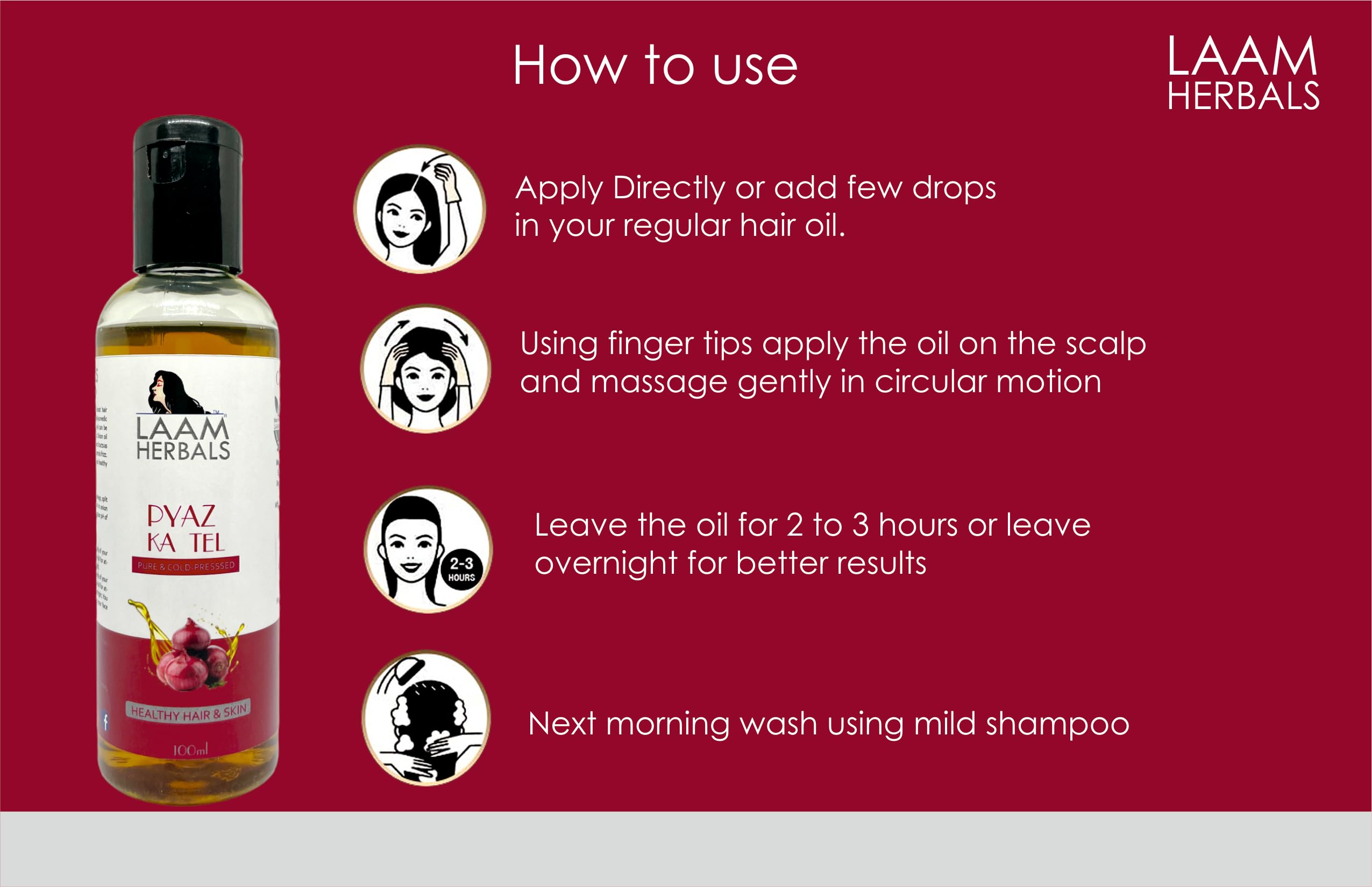 Organic Onion Seed Oil (Pyaz Ka Tel) - Cold Pressed, 100% Pure for Hair Growth, Skin Care & Health Benefits | Natural Remedy for Dandruff, Hair Loss & Dry Scalp | Perfect for DIY Beauty & Ayurvedic Treatments