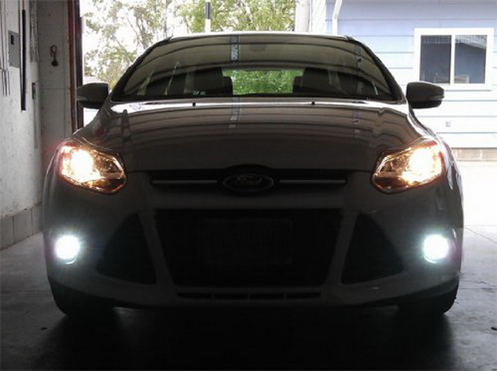 18W High Power 6 LED Fog Lights with Halo Rings - Compatible with Acura, Honda, Ford, Subaru - Durable Off-Road Lighting for Trucks, SUVs, Jeeps