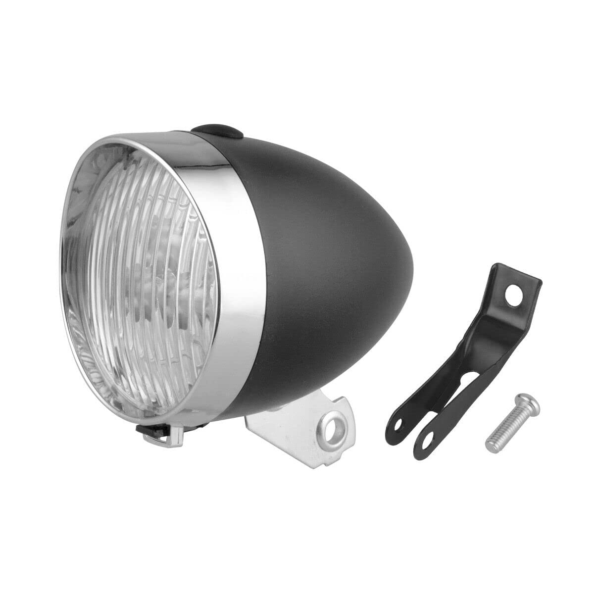 Vintage LED Bike Headlight - Retro Bicycle Front Light with Fog Lamp for Night Cycling & Commuting | Perfect for Urban, Mountain & Road Bikes
