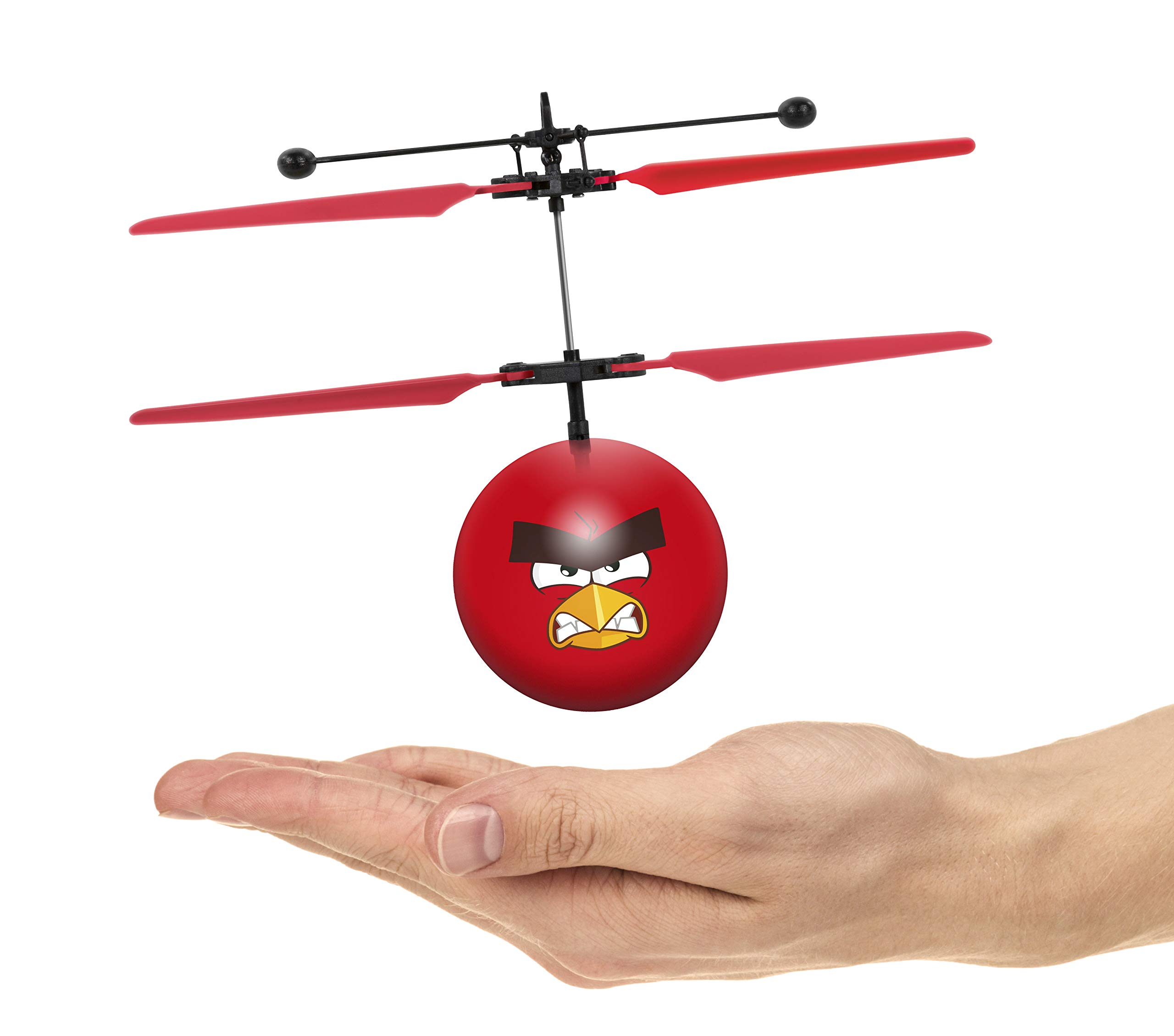Angry Birds Movie Red IR UFO Ball Helicopter Toy - Remote Control Flying Drone for Kids, Boys & Girls - Fun Indoor & Outdoor Play, Birthday Gift Idea, Party Favor