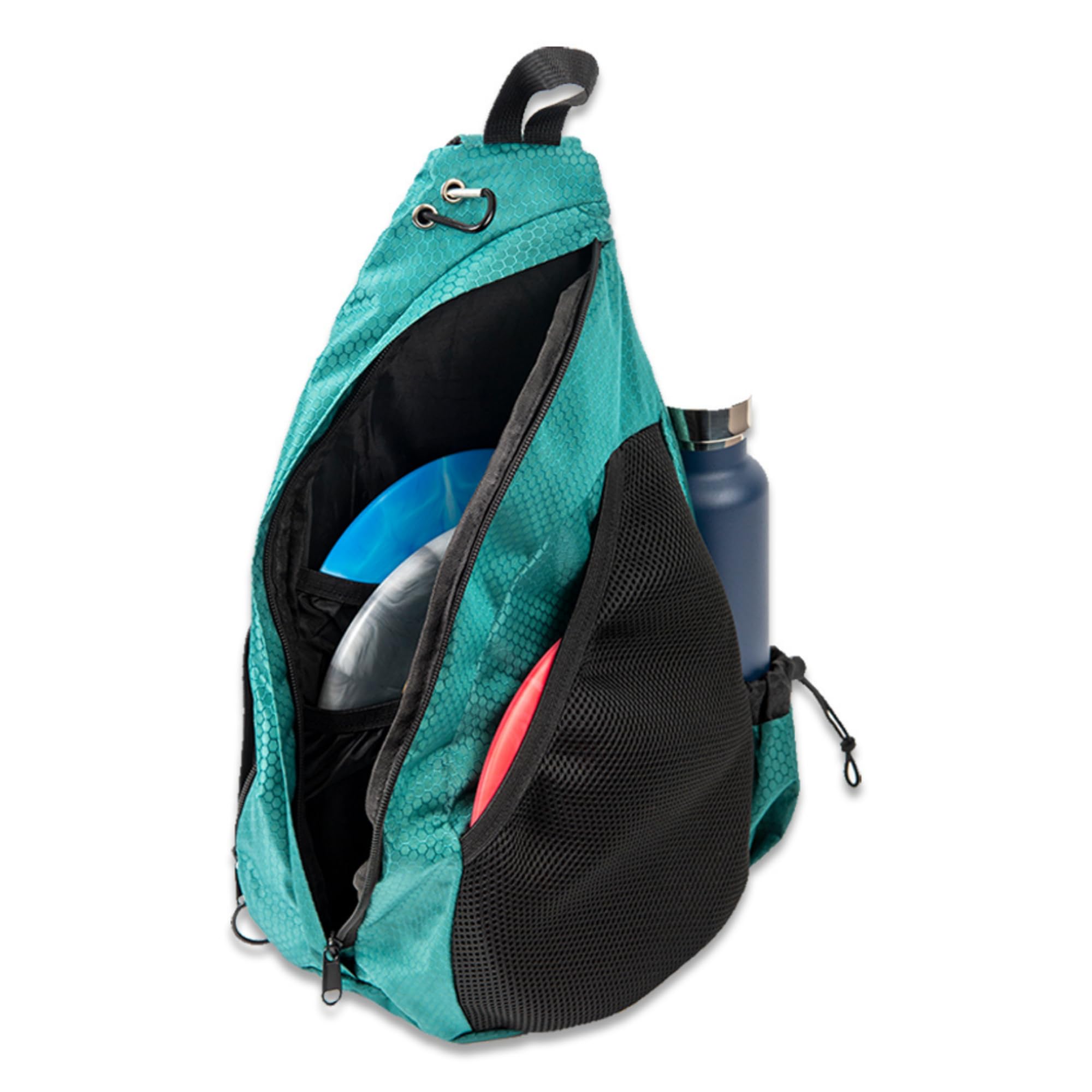 **Premium Disc Golf Backpack - Holds 6-12 Discs with 10-Disc Inner Pocket | Durable Polyester Storage for Beginners & Enthusiasts | Includes Drink Holder - Perfect for Tournaments & Casual Play**