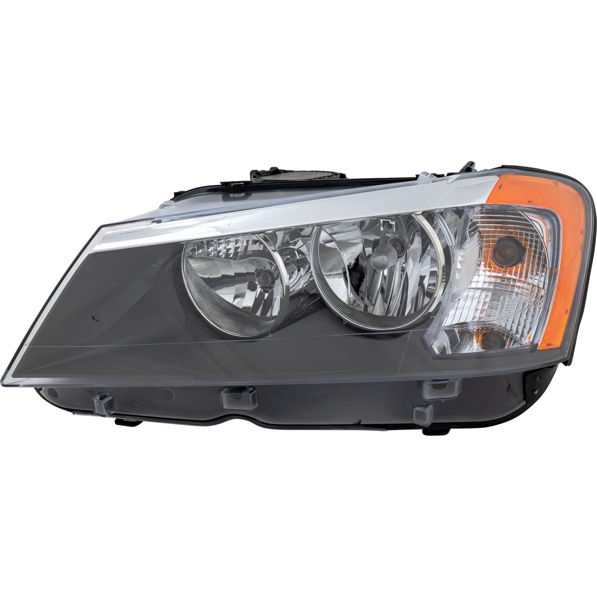Go-Parts Replacement Headlight Assembly for BMW X3 2011-2014 - Left (Driver Side) Halogen Compatible with 2012 2013 Models - Perfect for Night Driving & Enhanced Visibility