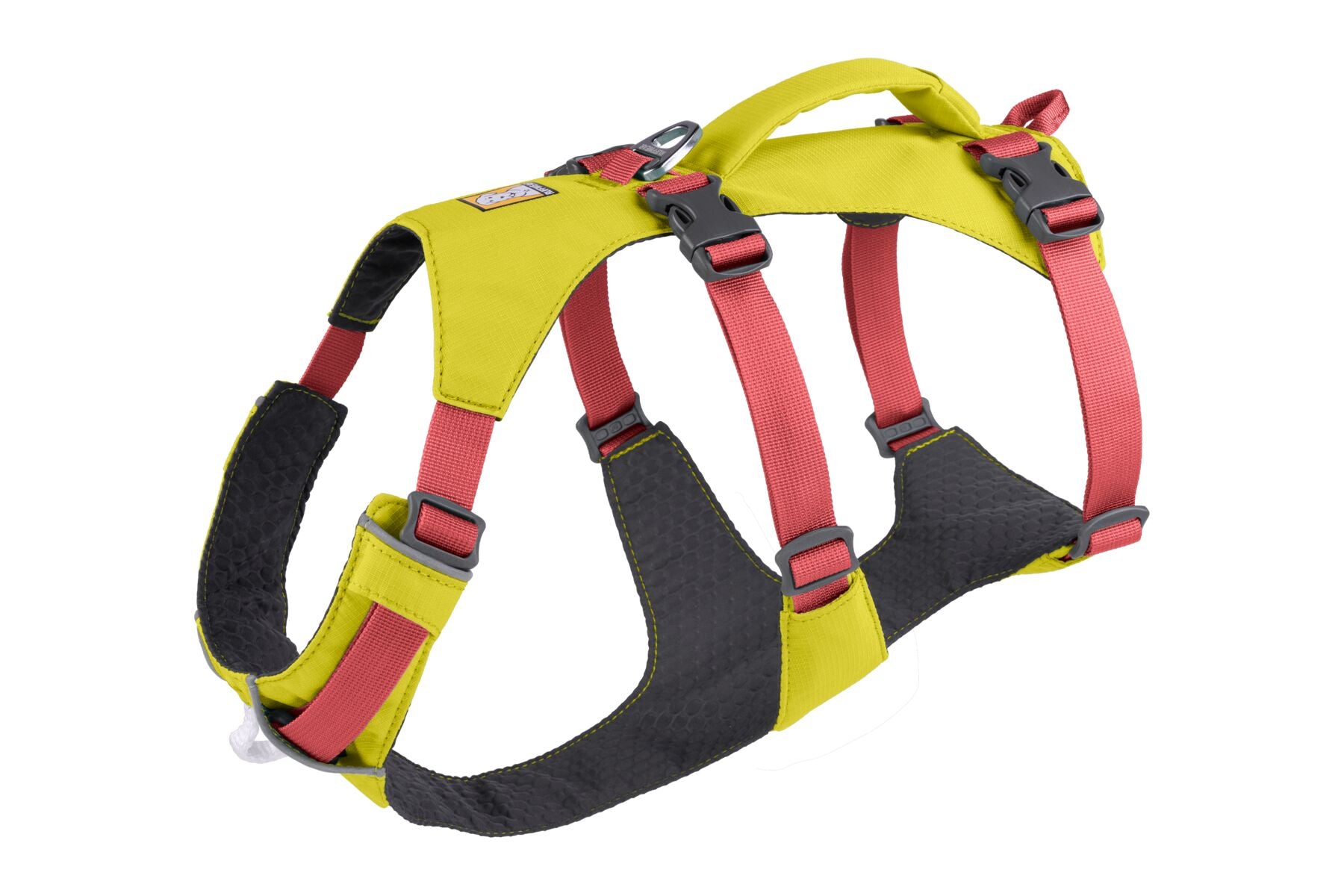 Ruffwear Flagline Harness® - Adjustable Multi-Use Dog Harness in High-Visibility Lichen Green for Hiking, Running & Outdoor Adventures