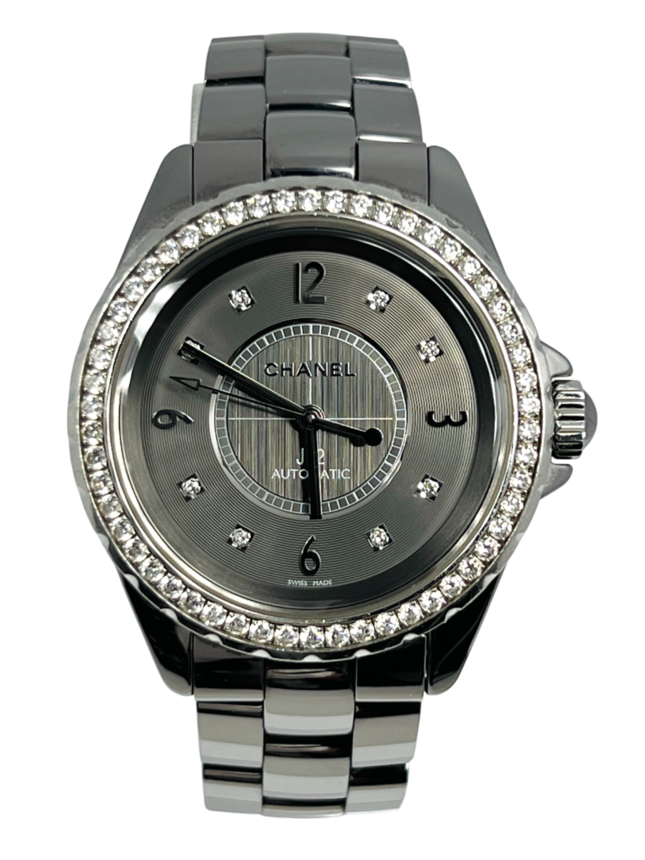 Chanel J12 Chromatic Titanium Ceramic & Diamond Ladies Watch - Luxury Women's Timepiece for Formal Events, Business Meetings & Special Occasions
