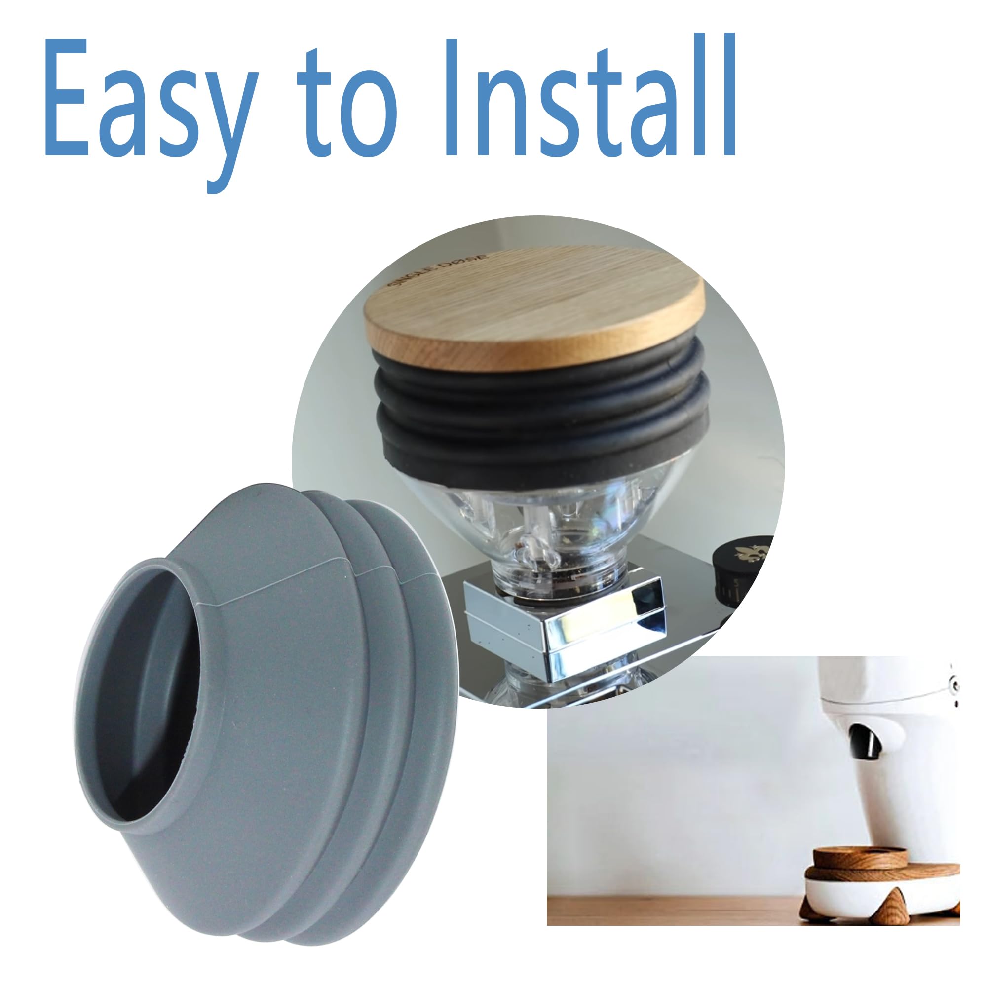 Premium Silicone Retention Bellow for Niche Zero/Duo Coffee Grinder - Efficient Coffee Extraction - 2 Pack - Perfect for Home Baristas & Coffee Shops