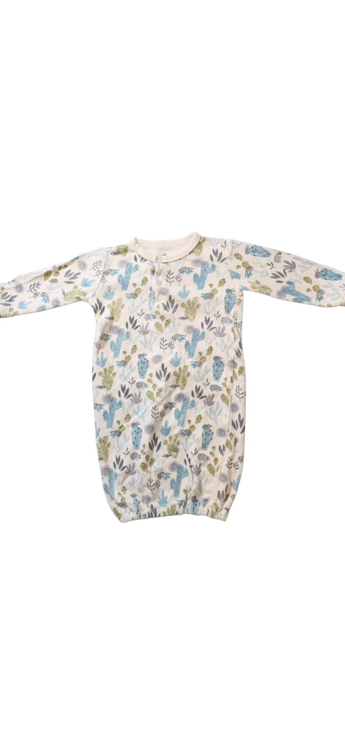 Apple Park Organic Cotton Sleep Gown for Babies 6-9 Months - Soft & Breathable Pajamas for Comfortable Nighttime Sleep & Nursery Time