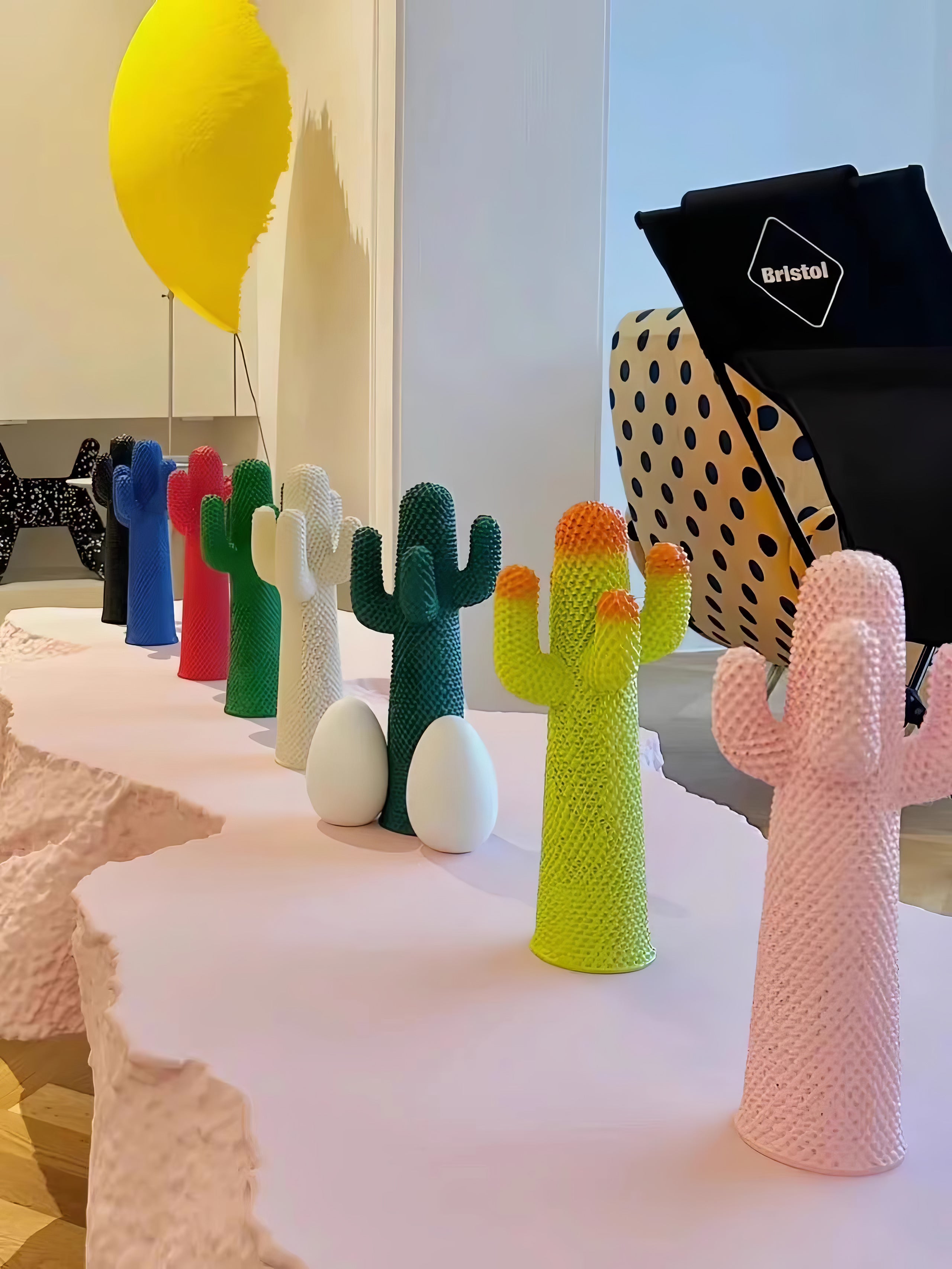 Stylish Mello Sculptural Cactus Coat Rack - Modern Wall Mounted Entryway Organizer for Hats, Scarves & Jackets - Perfect for Home, Office or Dorm Decor
