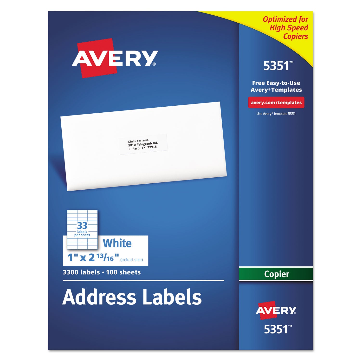 Avery® Copier Mailing Labels 1