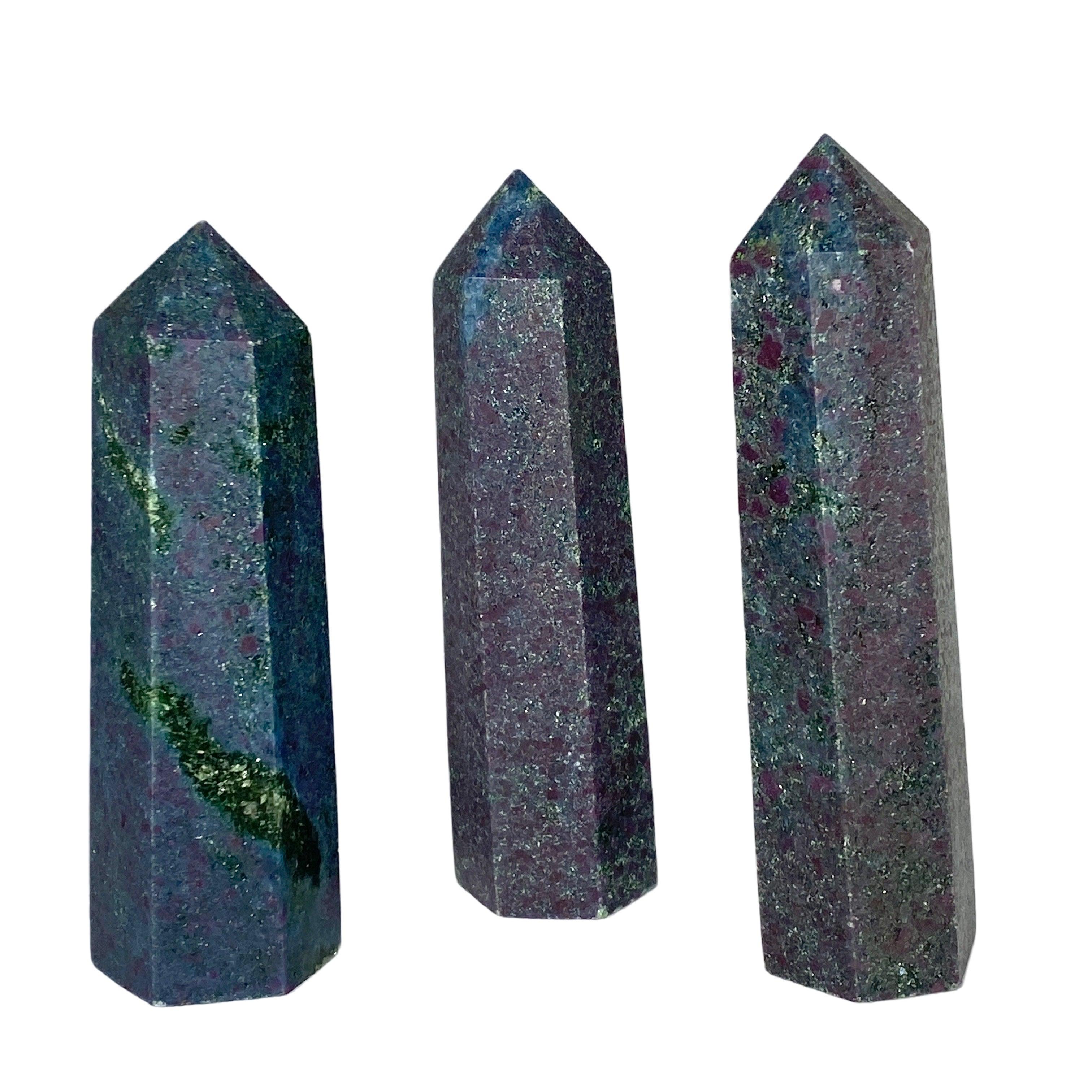 Natural Ruby Fuchsite Kyanite Generator RKG 10 - Healing Crystal for Meditation, Chakra Balancing & Energy Work