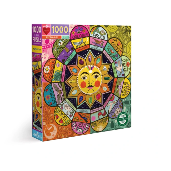eeboo 1000 Piece Astrology Jigsaw Puzzle - Premium Quality Puzzle for Adults & Teens - Perfect for Relaxation, Stress Relief & Home Decor