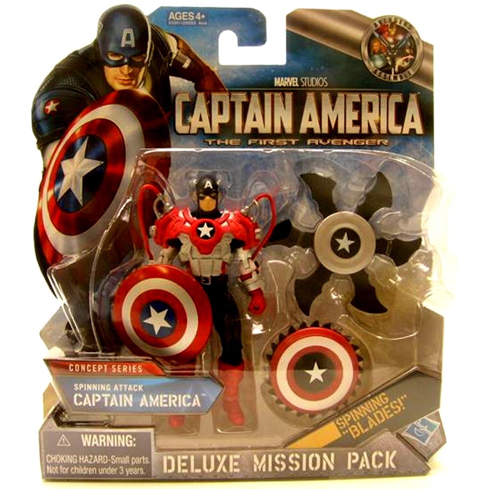 Marvel Captain America Action Figure with Spinning Shield - Collectible Superhero Toy for Kids & Adults | Perfect for Display, Play & Gifts