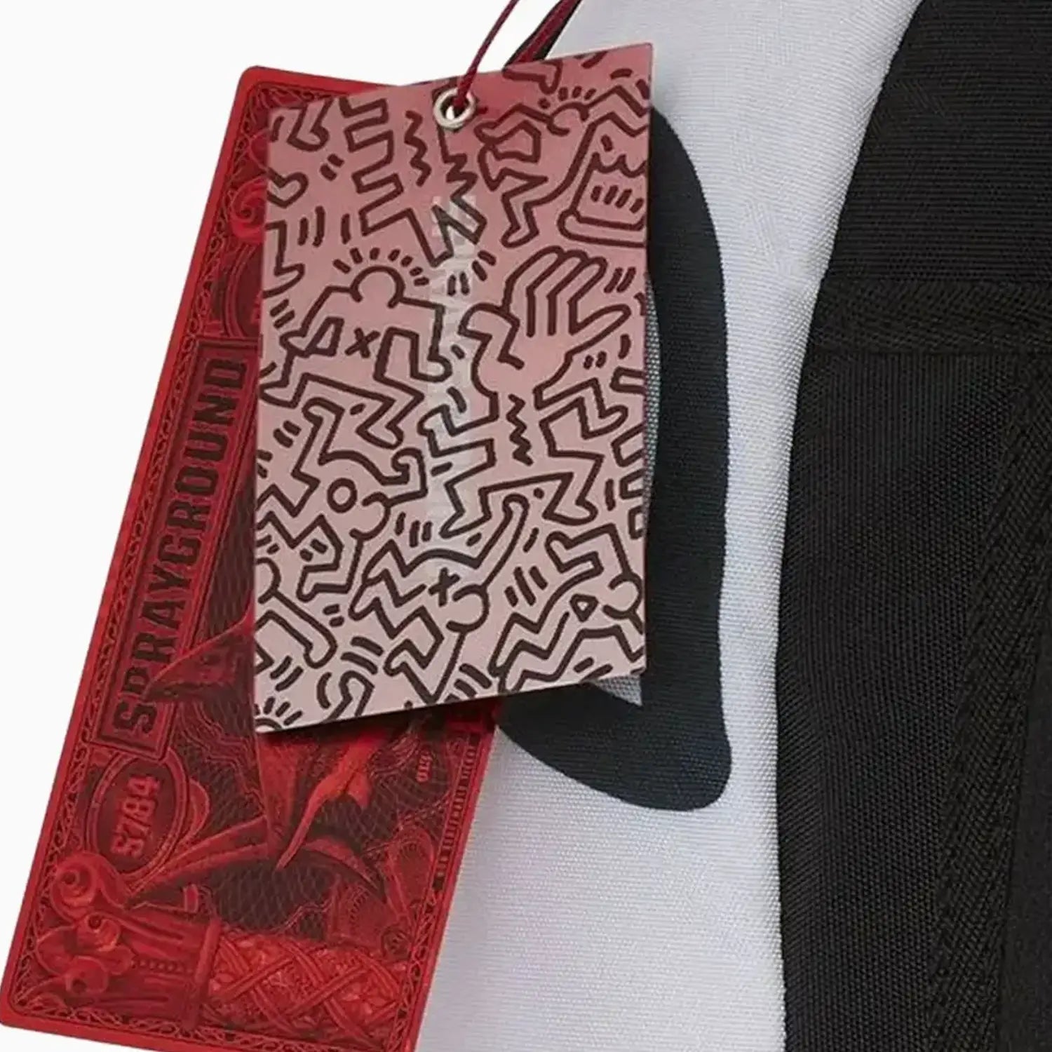 Keith Haring Wassup Alien DLXSV Backpack - Unisex Canvas School Bag for College & Travel - Durable Laptop Backpack with Adjustable Straps - Perfect for Work, Gym & Daily Commute
