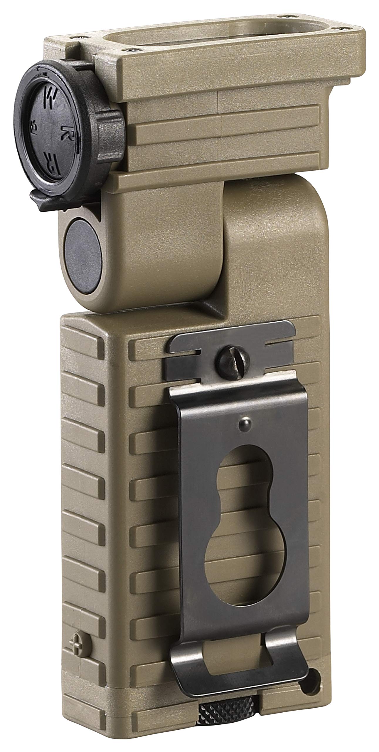 Streamlight 14027 Sidewinder HP Tactical Flashlight - 55 Lumens with White/Blue/IR LEDs, Helmet Mount & Alkaline Batteries (Green) - Perfect for Military, Camping, Hiking & Emergency Use