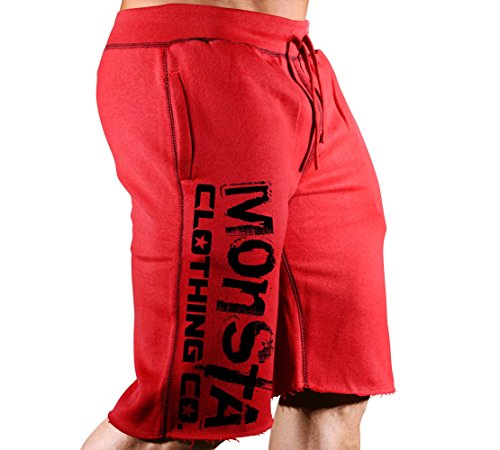 Red Sweatshorts/Black Art