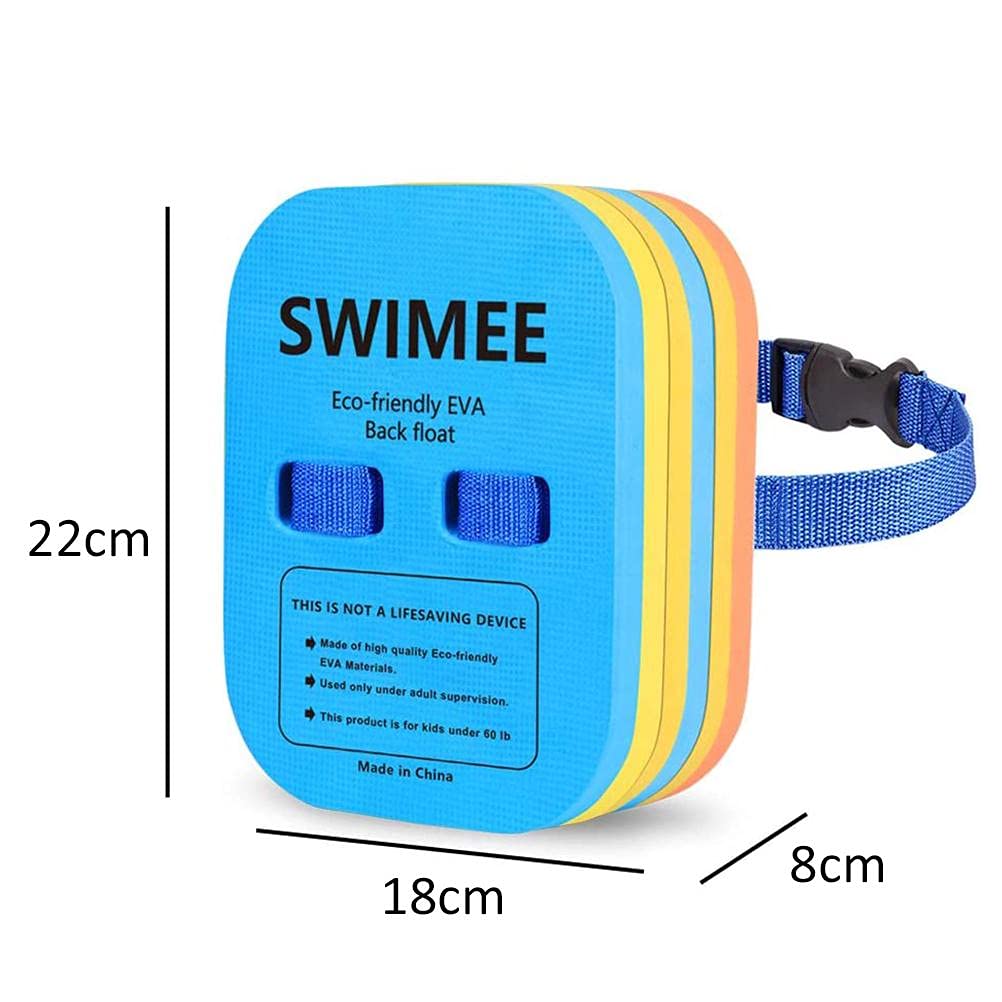 Adjustable 3-Layer Back Float Swim Bubble with Secure Clip Buckle - Waterproof Floatation Device for Swimming Beginners & Kids - Perfect for Pool Safety, Swim Lessons & Water Confidence Training