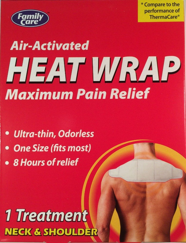 Air-Activated Heat Therapy Wrap for Neck & Shoulder Pain Relief - 3 Pack | Self-Heating Muscle Relaxation for Work, Travel & Home Use