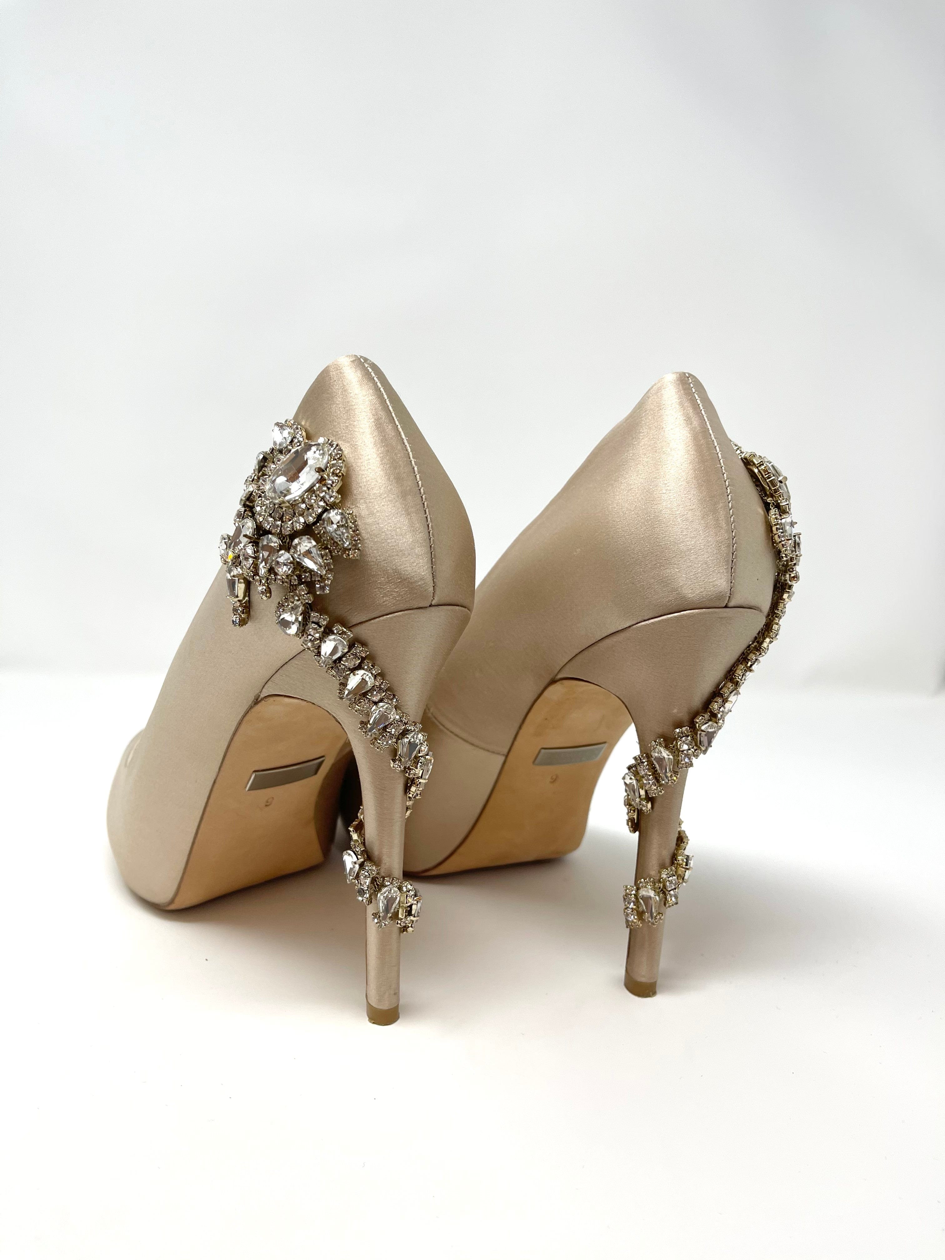 Badgley Mischka Royal Women's Heels Size 9 - Elegant Evening Shoes for Weddings, Parties & Special Occasions