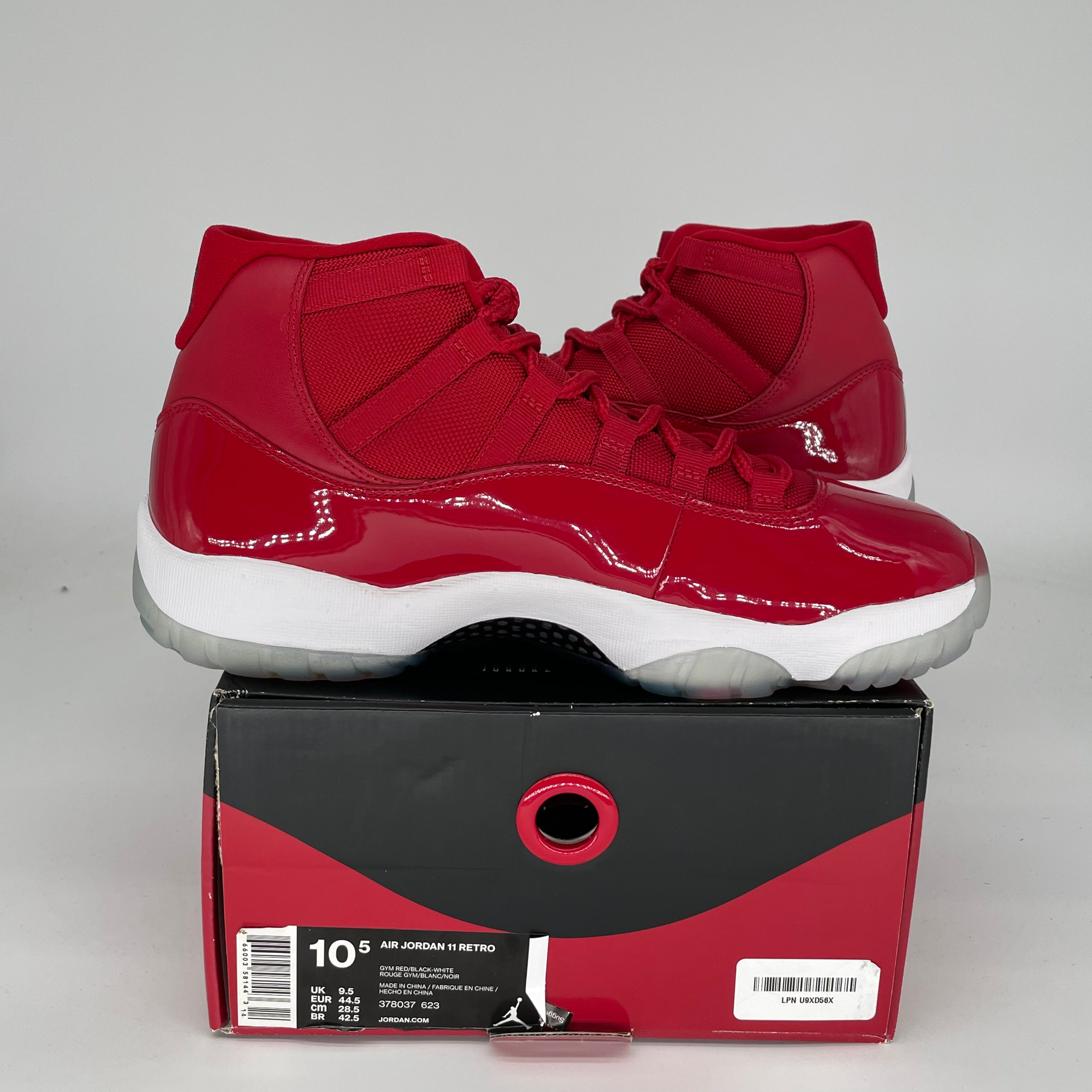 AIR JORDAN 11 WIN LIKE '96 Retro Basketball Shoes - Men's Size 10.5 (378037-623) - Perfect for NBA Games, Streetwear & Sneaker Collectors