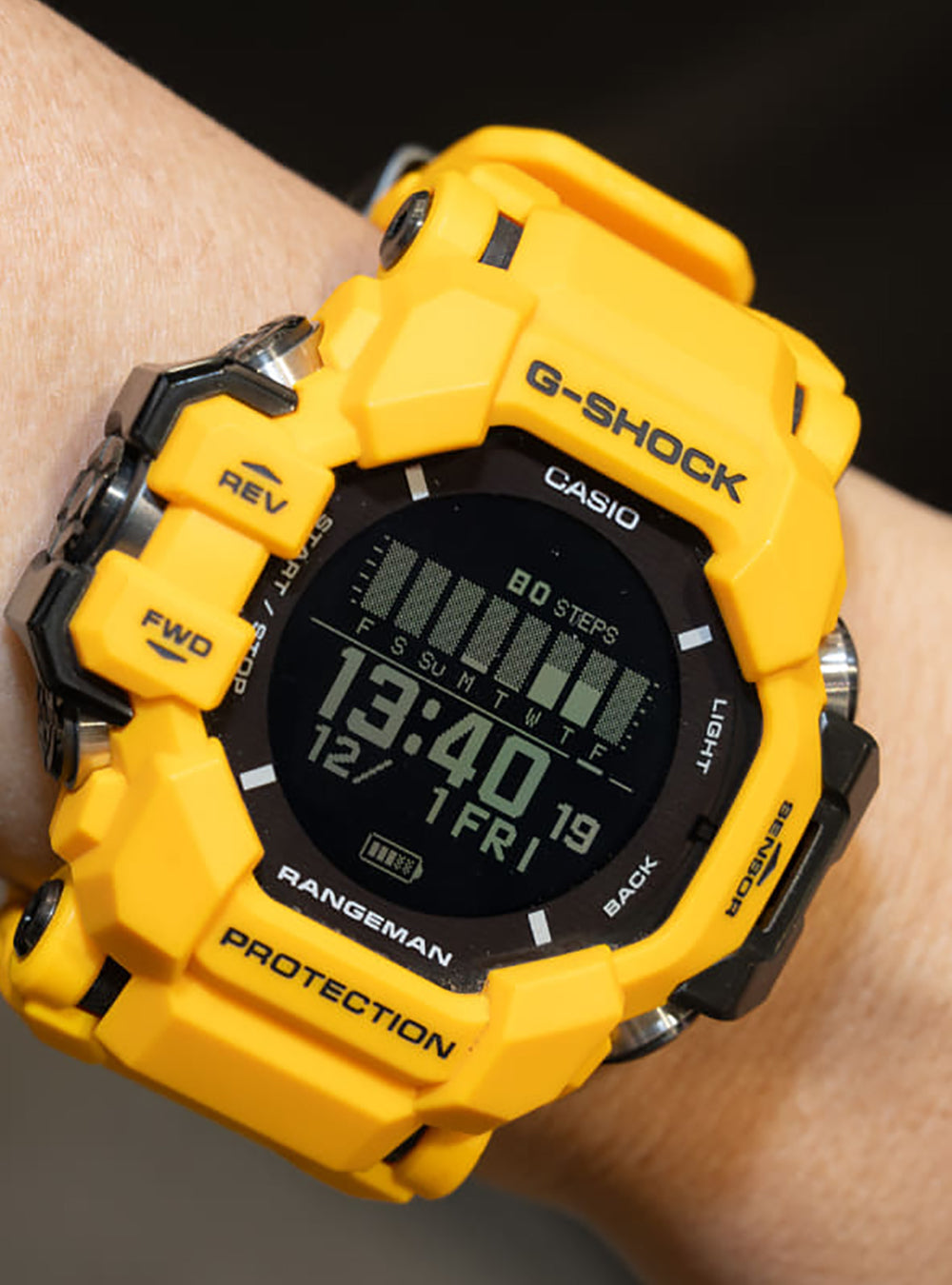 CASIO G-Shock Master of G Rangeman GPR-H1000 JDM Solar-Powered Digital Watch for Outdoor Adventures, Hiking & Military Use