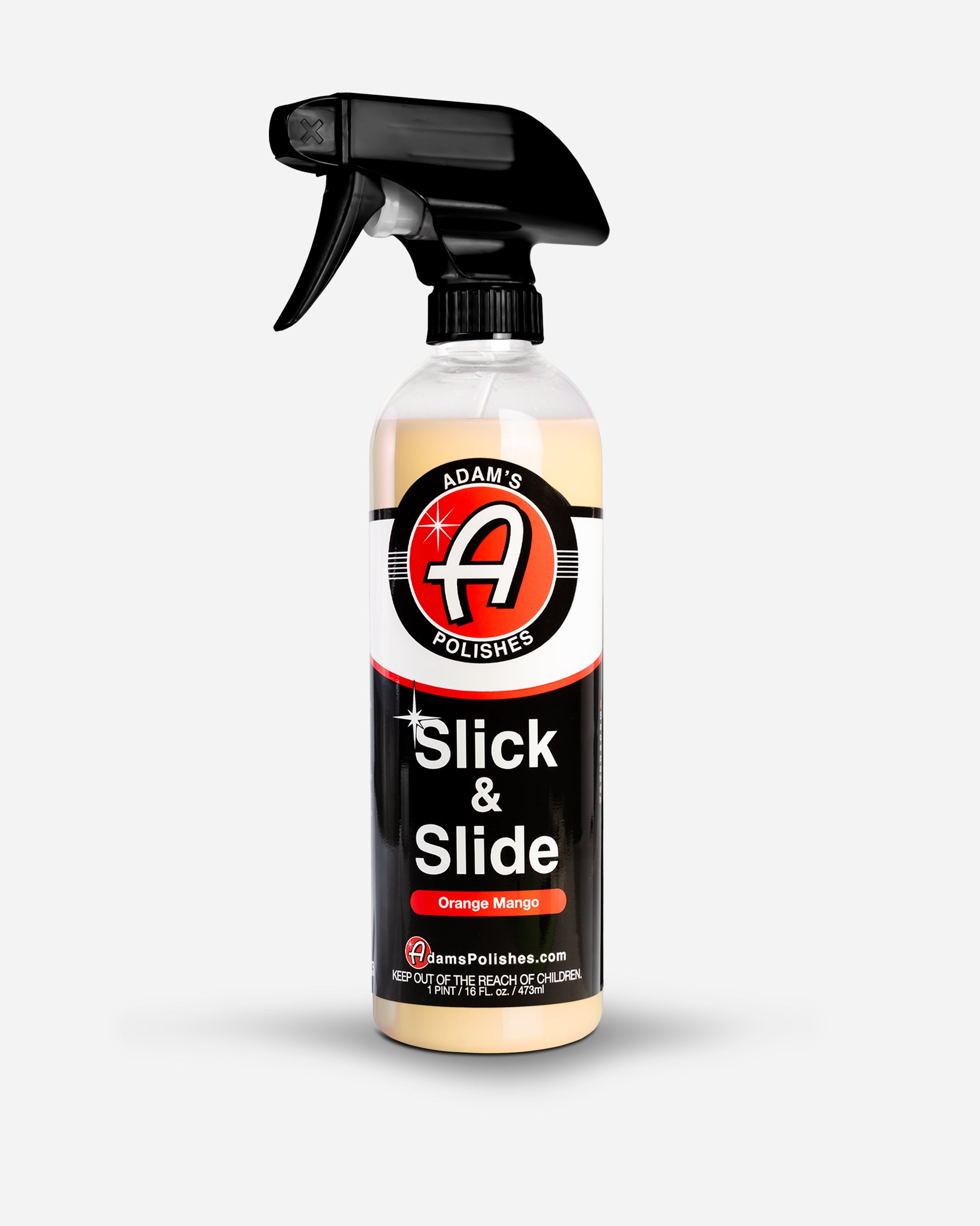 Adam's Slick & Slide Car Wax & Detail Spray - Orange Mango Scent - Premium Car Detailing for Shine & Protection - Perfect for Show Cars, Daily Drivers & Auto Enthusiasts