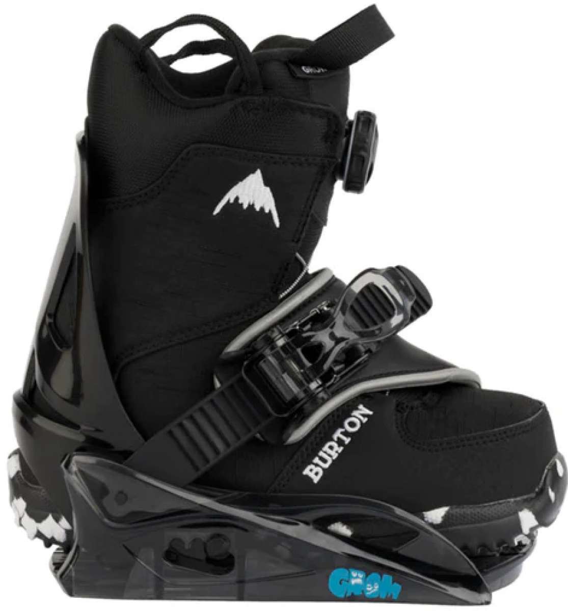 Burton Junior's Grom Disc Snowboard Binding 2024 - Kids Snowboard Bindings for Boys & Girls - Adjustable Strap System - Perfect for Beginner Snowboarders & Youth Riders - Ideal for Mountain Slopes & Snow Parks