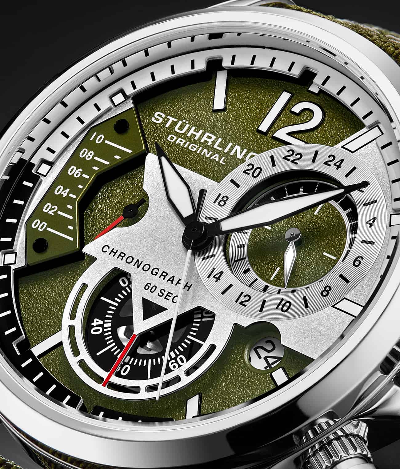 Cordura 4029 Quartz 45mm Aviator Watch - Durable Military-Grade Timepiece for Outdoor Adventures & Aviation Enthusiasts