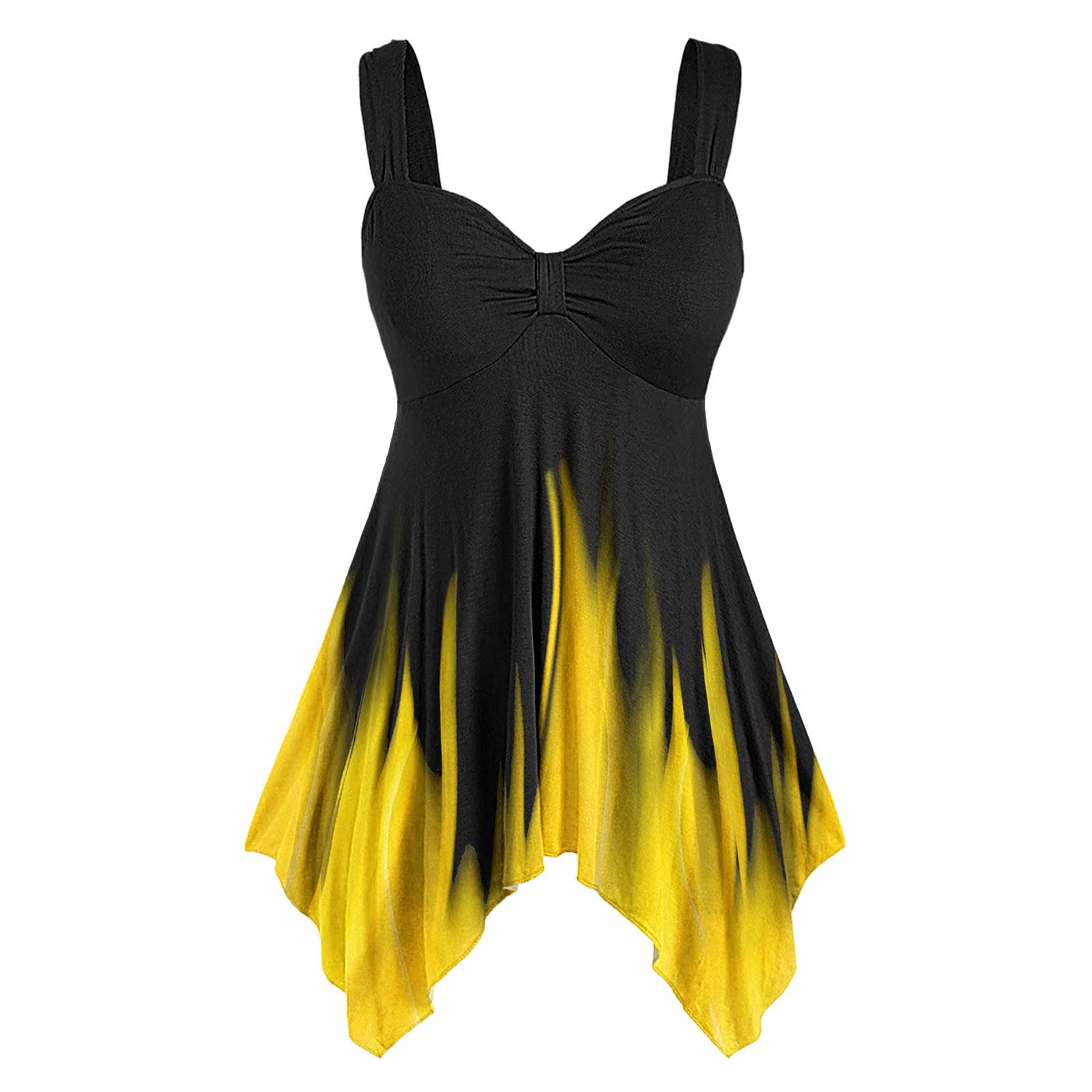 Women's Summer Sleeveless V-Neck Tunic Tops - Casual Breathable Tank Tops for Women - Perfect for Beach, Vacation & Everyday Wear