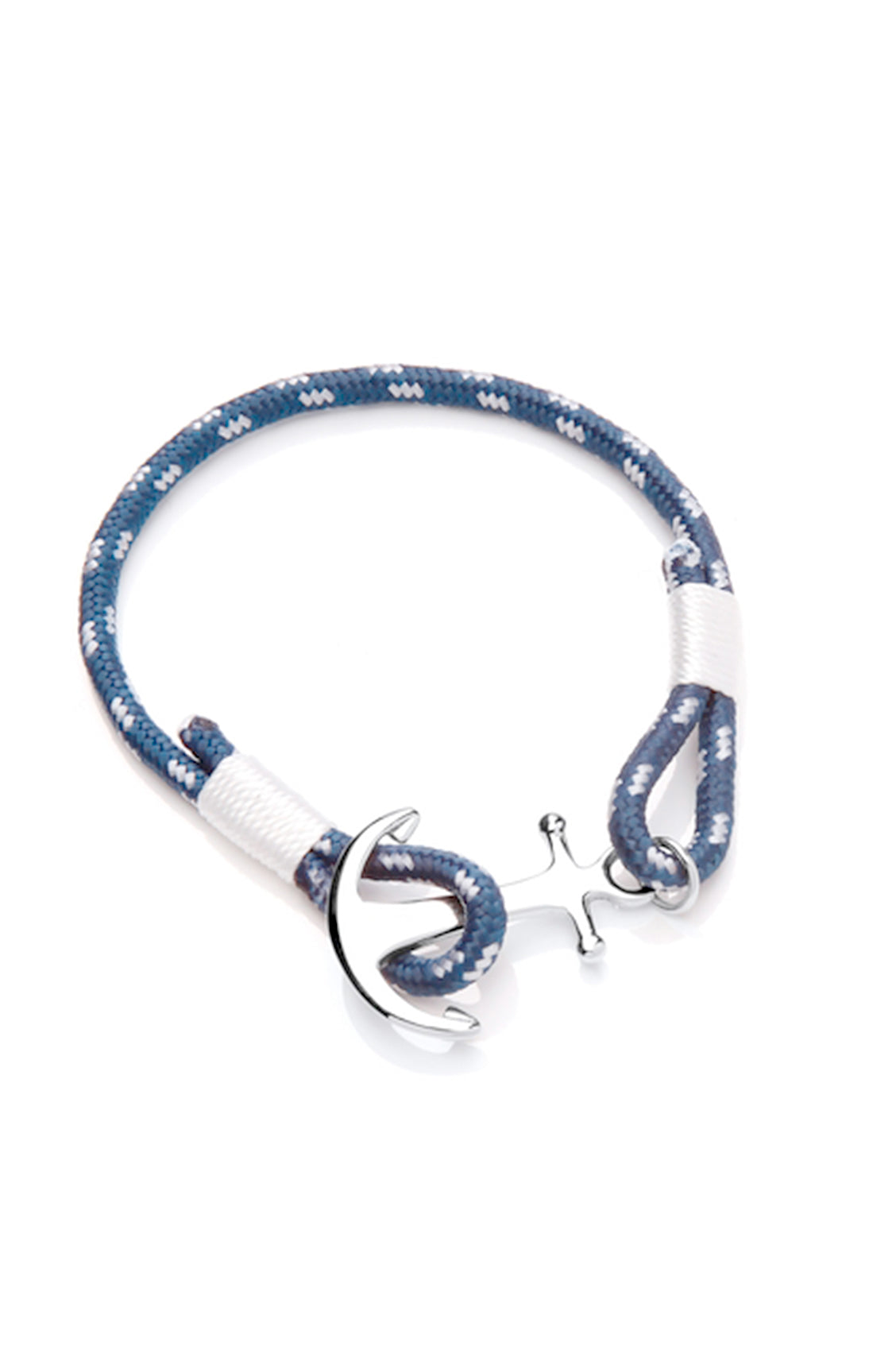 Men's Nautical Anchor Rope Bracelet - Adjustable Waterproof Stainless Steel Jewelry for Beach, Sailing & Outdoor Adventures