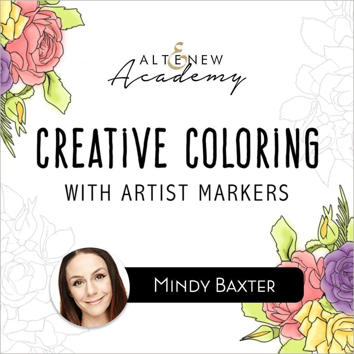 Professional Artist Markers for Creative Coloring & Online Cardmaking Class - Perfect for DIY Greeting Cards, Scrapbooking & Art Projects