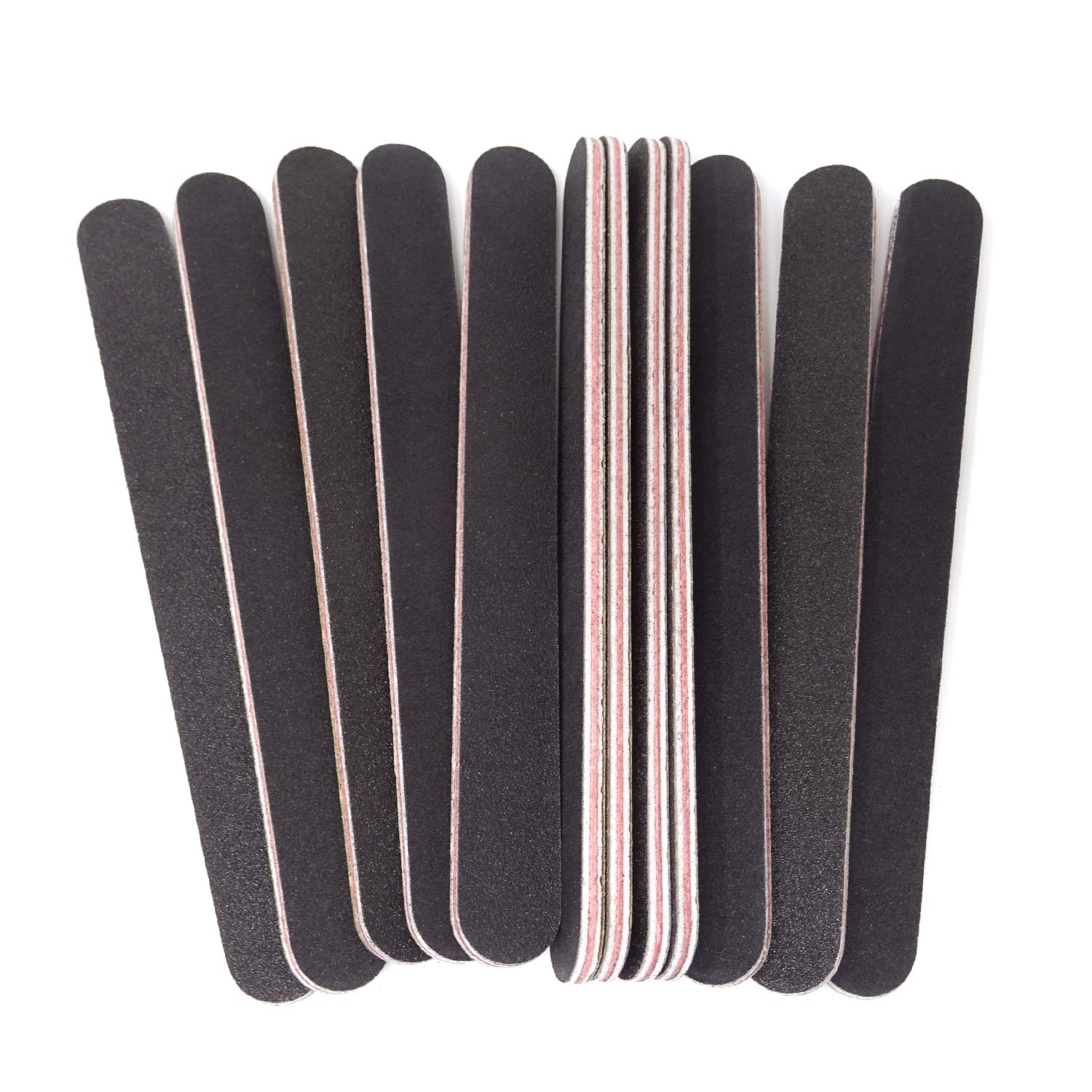 Honbay 20PCS Double Sided Nail Files Emory Boards - 100/180 Grit Professional Nail Art Tools for Home & Salon Use - Perfect for Manicures, Pedicures & Nail Extensions