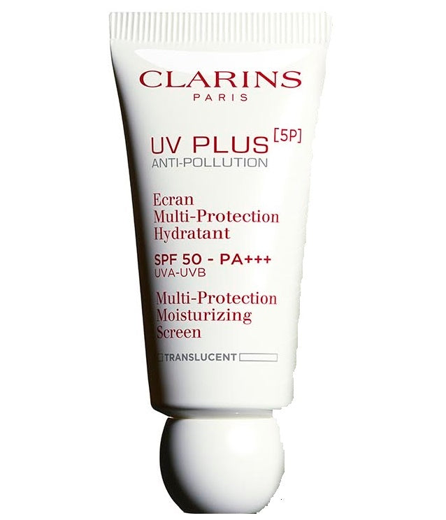 Clarins UV Plus Anti Pollution SPF 50 Sunscreen - Oil-Free, Non-Greasy, Broad Spectrum Protection for Face | Daily Defense Against Sun & Pollution - Perfect for Outdoor Activities & City Life