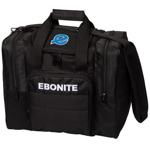 Ebonite Impact Plus Single Tote Black Bowling Bag - Durable & Lightweight for League Play & Practice | Perfect for Bowling Enthusiasts & Professionals
