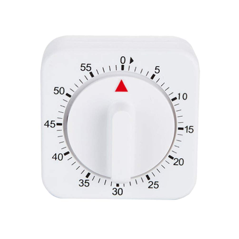 UPKOCH 60-Minute Kitchen Timer - White for Cooking & Baking