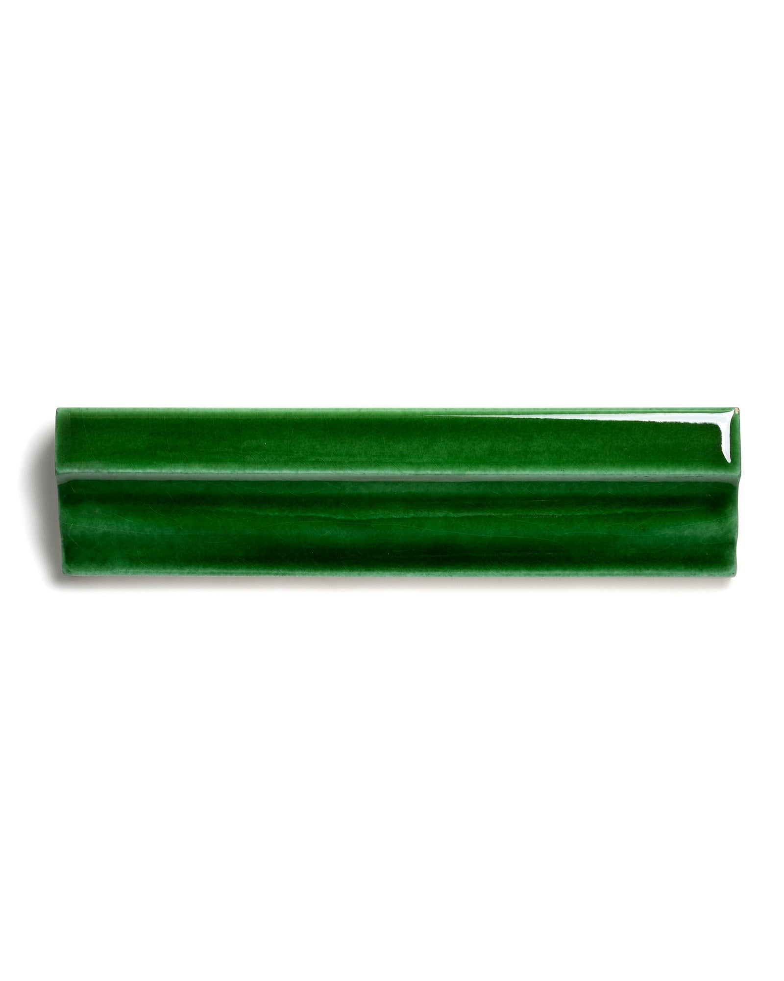 Kakel Victoria Baseboard Molding 3.5 x 15 cm Bottle Green - Perfect for Kitchen & Bathroom Wall Protection & Decoration