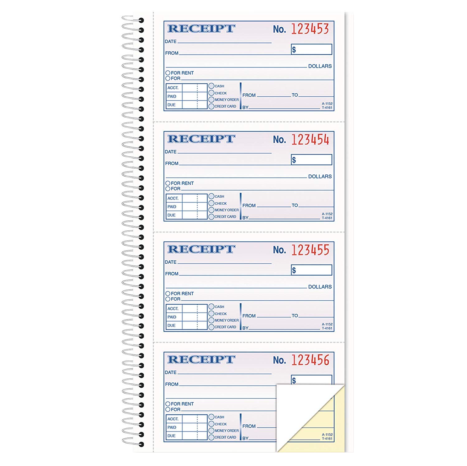 TOPS Money and Rent Receipt Book - 2-Part Carbonless Duplicate - 11