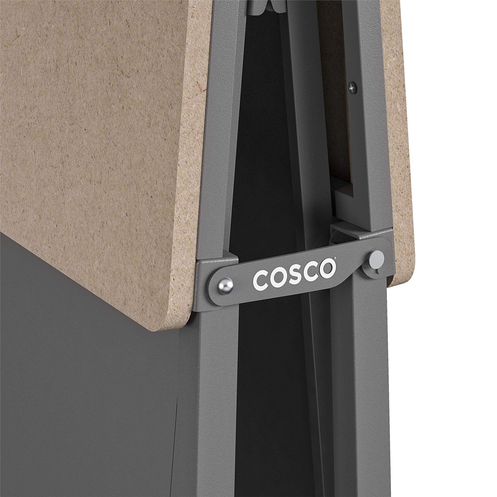 COSCO SmartFold Portable Workbench - Heavy Duty Folding Utility Table with Locking Casters, 600 lb Weight Capacity & Durable MDF Top | Perfect for Garage, Workshop, DIY Projects & Job Sites