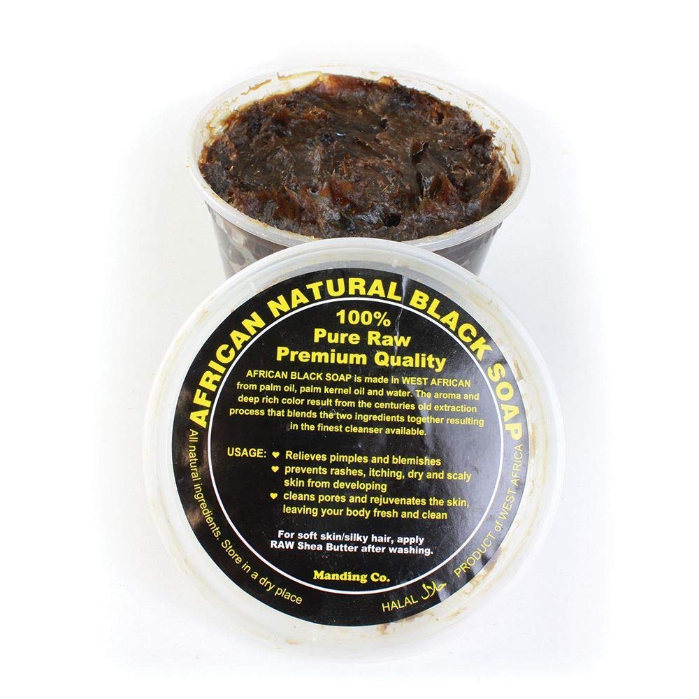 West African Black Soap Paste - 16 oz Natural Organic Cleansing Bar for Acne, Eczema & Dark Spots | Deep Cleansing Face & Body Wash for Sensitive Skin | Perfect for Daily Skincare Routine & Spa Treatments