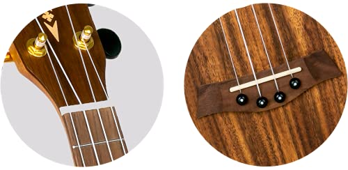 Flight Supernatural Series 4-String Acacia Ukulele (DUC 445) - Perfect for Beginners, Travel & Beach Performances