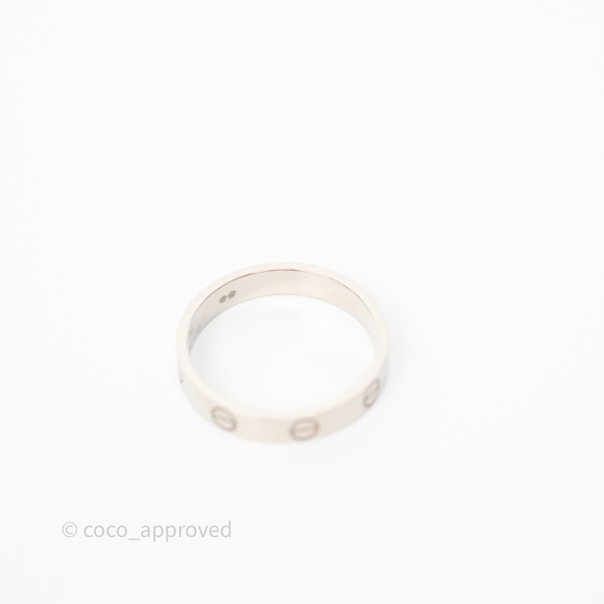 Cartier Love Band Ring - Small Model in 18K White Gold for Women, Luxury Wedding & Engagement Jewelry Gift