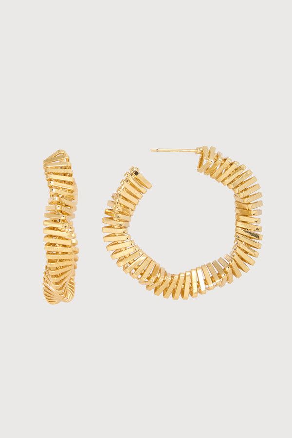 Trendy Twisted Multi Hoop Earrings for Women - Gold & Silver Layered Statement Earrings - Perfect for Parties, Date Nights & Everyday Wear