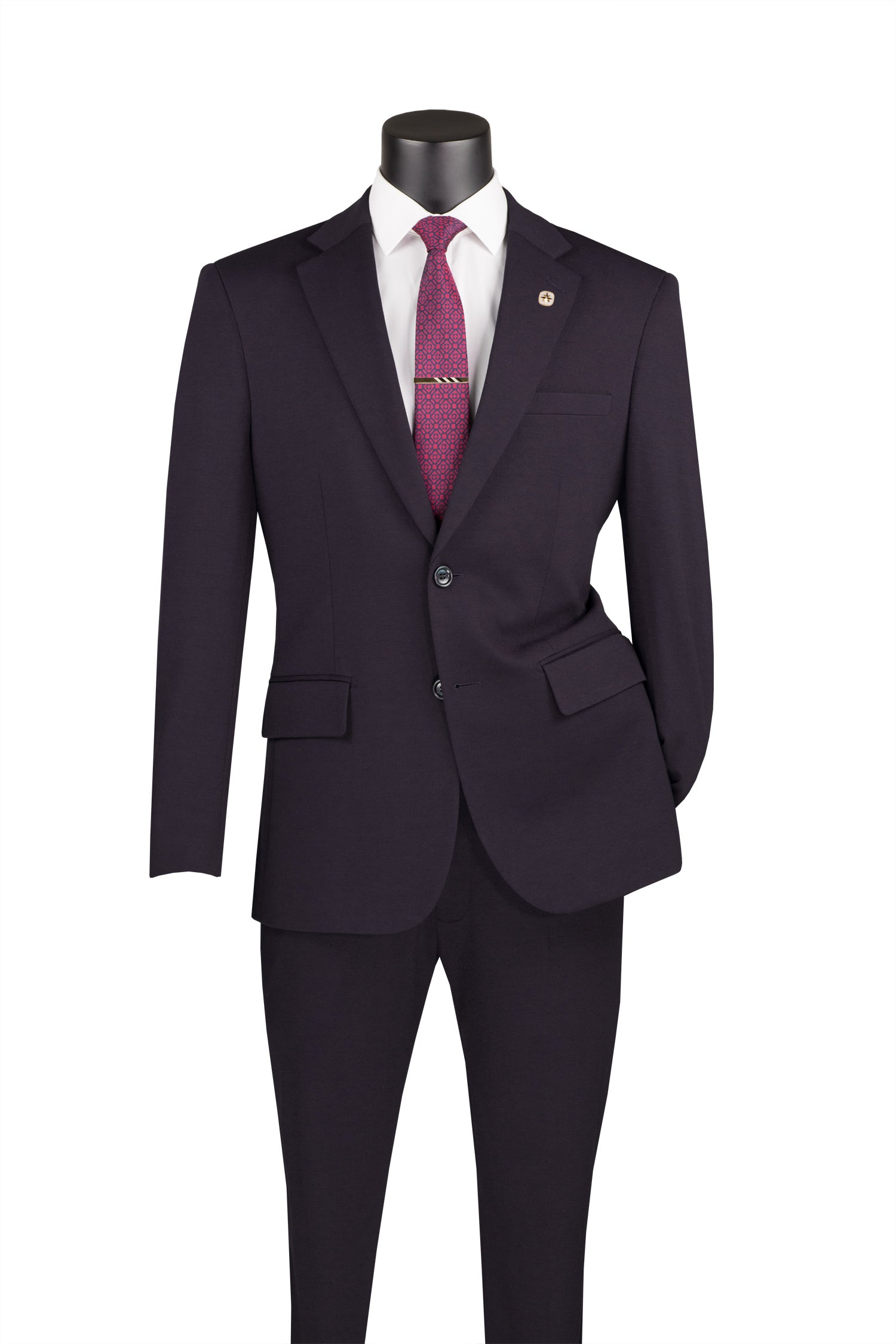 Slim Fit Men's Suit 2 Piece 2 Button Charcoal Grey - Formal Business Attire for Weddings, Interviews & Office Wear