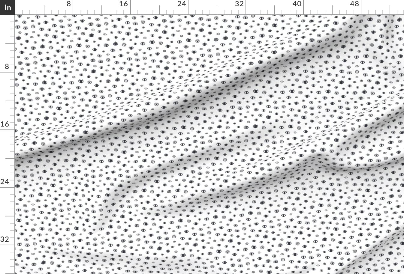 Eyes Cartoon Doodle Face Printed Minky Fabric by The Yard - Soft Plush Fabric for Sewing Baby Blankets, Quilt Backing & DIY Plush Toys - Kids Hipster Design for Nursery Decor & Craft Projects