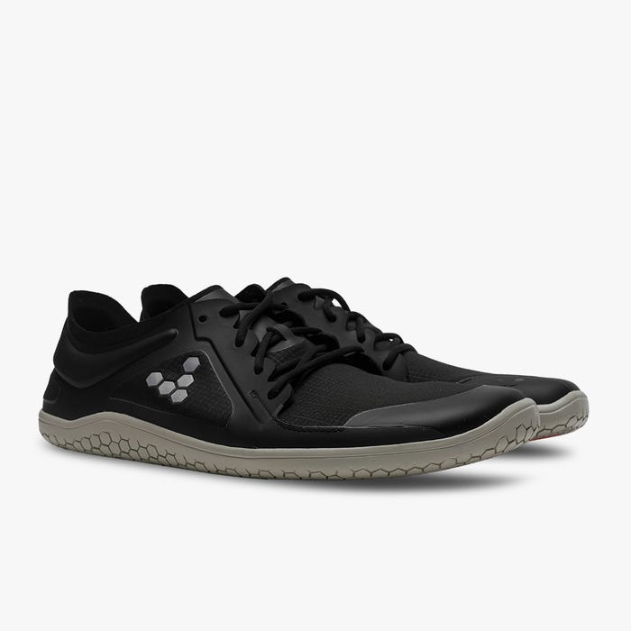 Vivobarefoot Women's Primus Lite III All Weather Minimalist Shoes - Obsidian Black | Barefoot Running, Hiking & Everyday Wear for Natural Movement