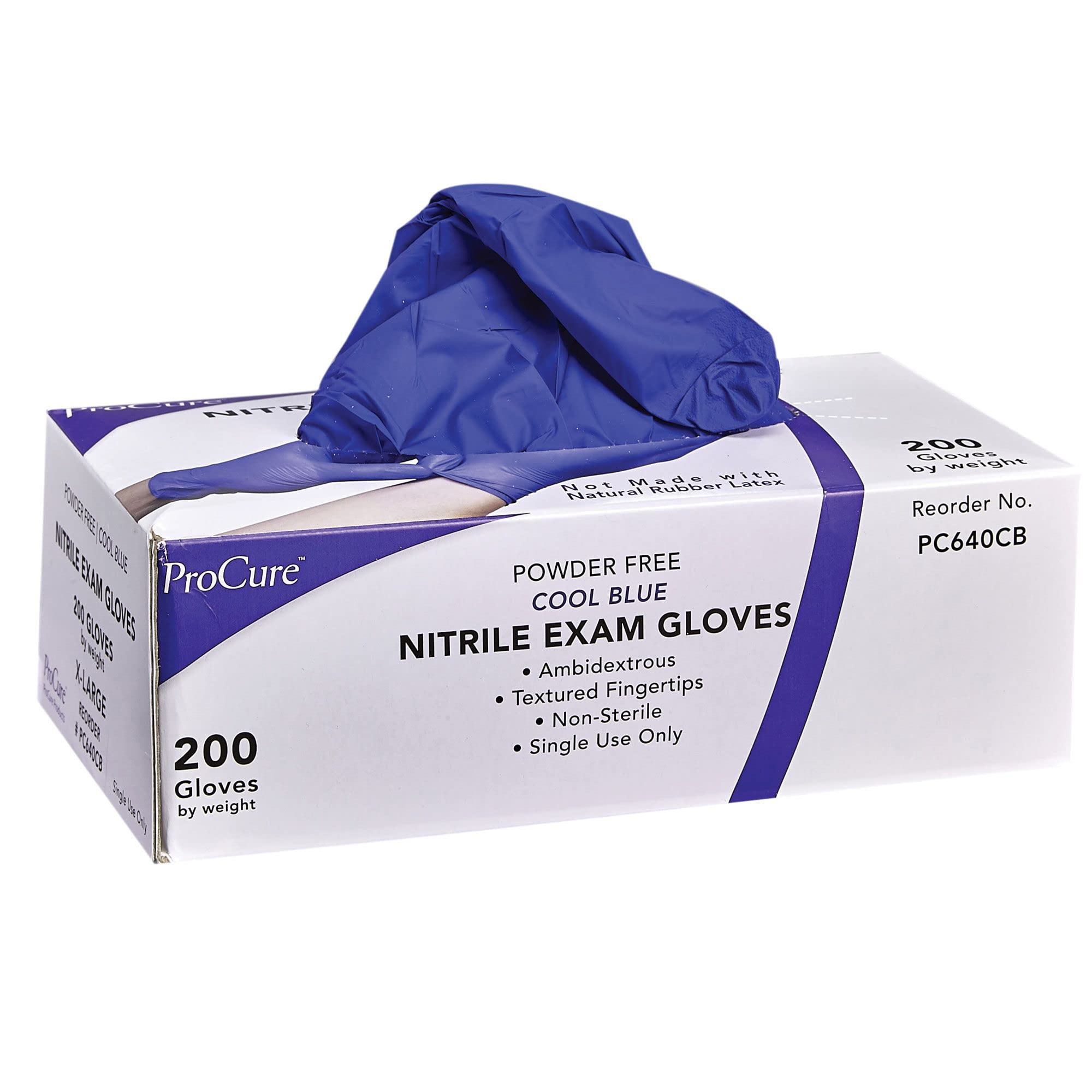Disposable Nitrile Gloves - 2,000 Pack Case, Powder-Free & Latex-Free, Medical Exam & Cleaning Gloves for Healthcare, Food Service & Home Use