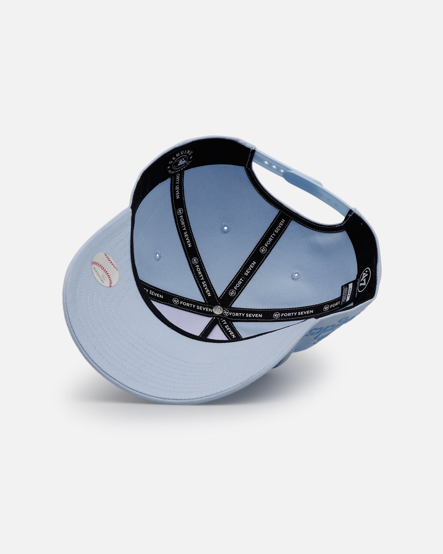 47 Brand Los Angeles Dodgers 'Contemporary Basics' Offside DT Snapback Cap - Light Blue Adjustable Hat for Baseball Fans, Streetwear & Casual Outfits