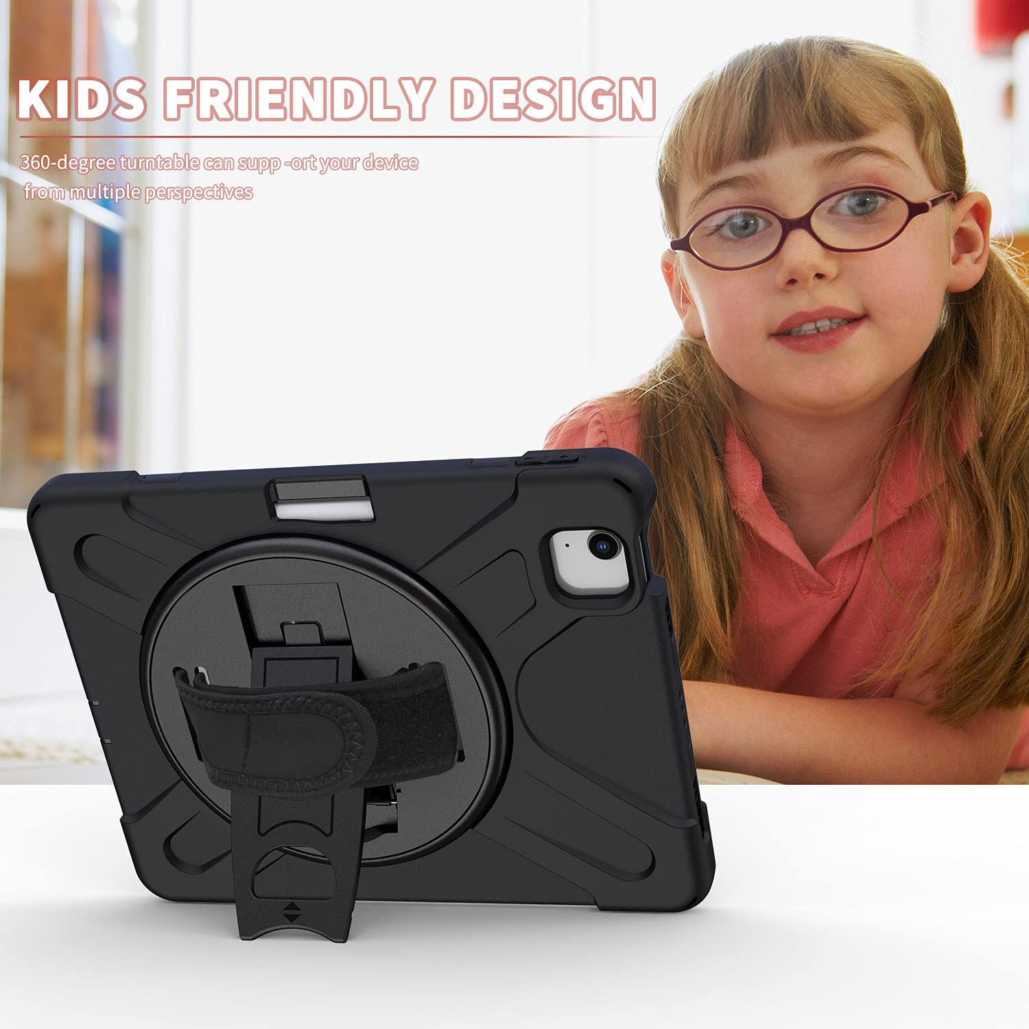 Premium Rugged Rotating Kickstand Case for iPad Air 4/5 10.9