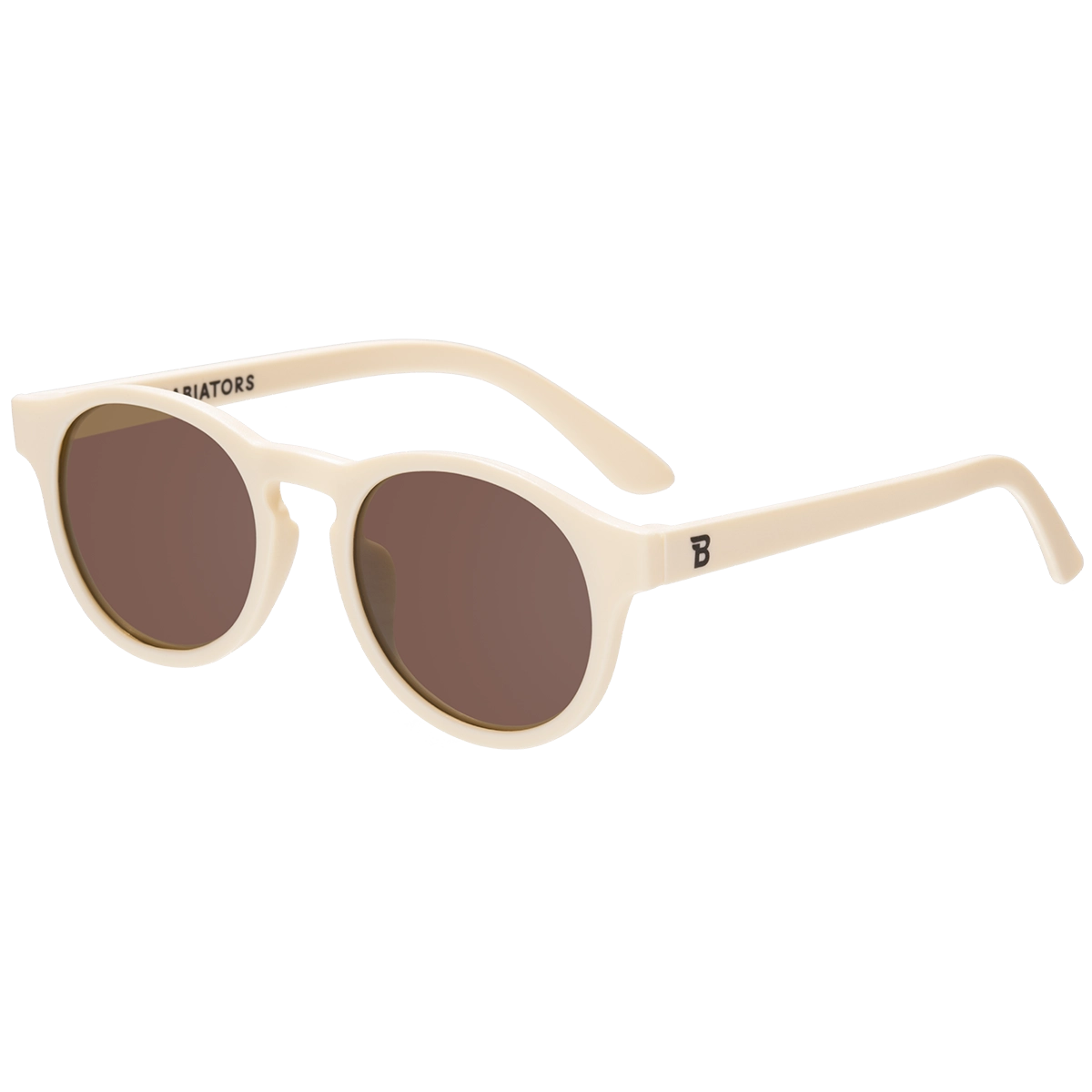 Baby & Kids Sweet Cream Keyhole Sunglasses with Amber Lens - UV Protection for Outdoor Play, Beach & Summer Activities